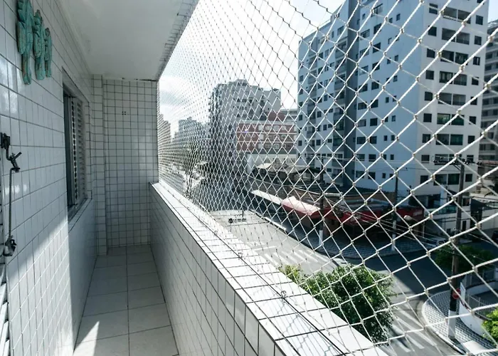Cantinho Do Mar - Tupi - 15 Metros Da Praia - 1 Dormitorio Com Varanda - Wi Fi E Acomoda Ate 5 Pessoas - Estacionamento Gratuito